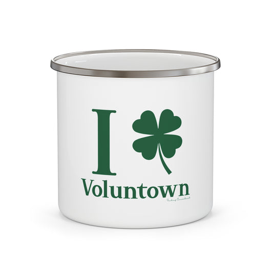 I Clover Voluntown Enamel Camping Mug