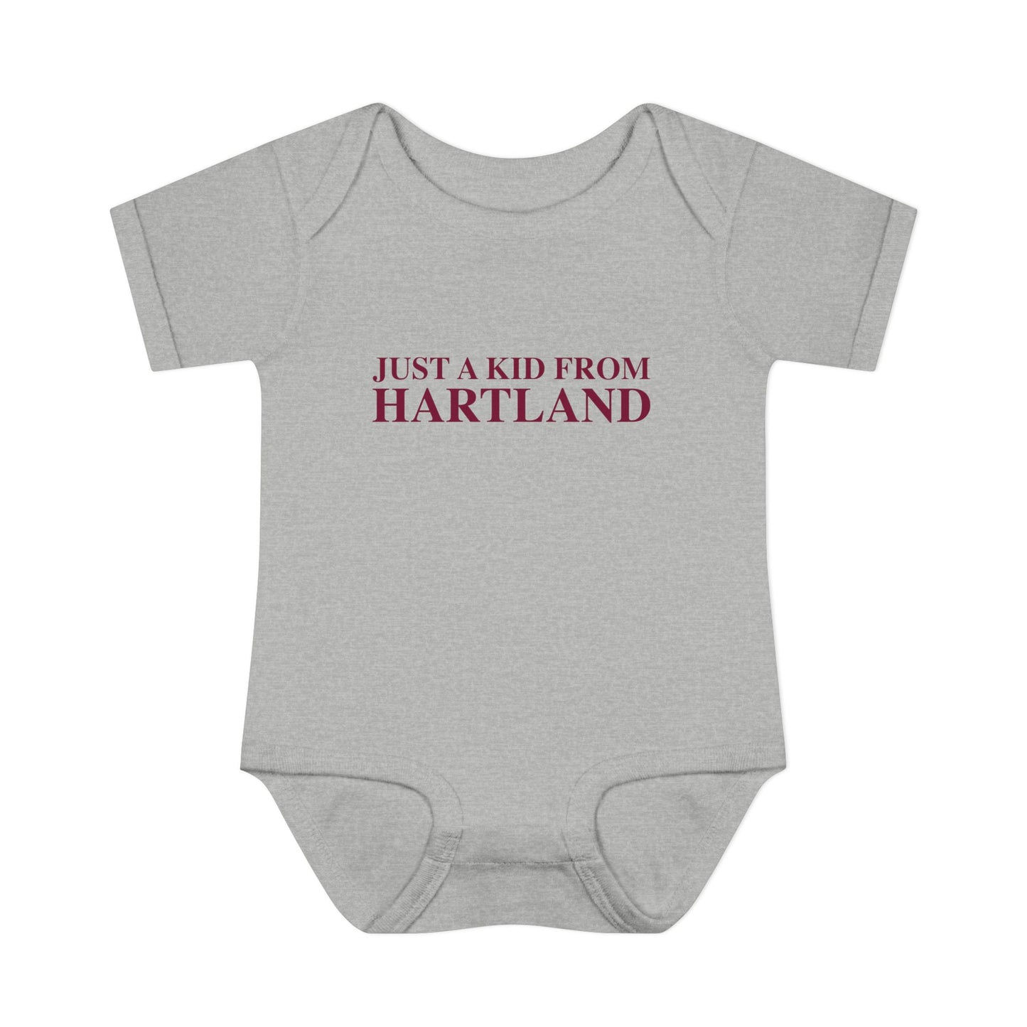 Just a kid from Hartland Infant Baby Rib Bodysuit