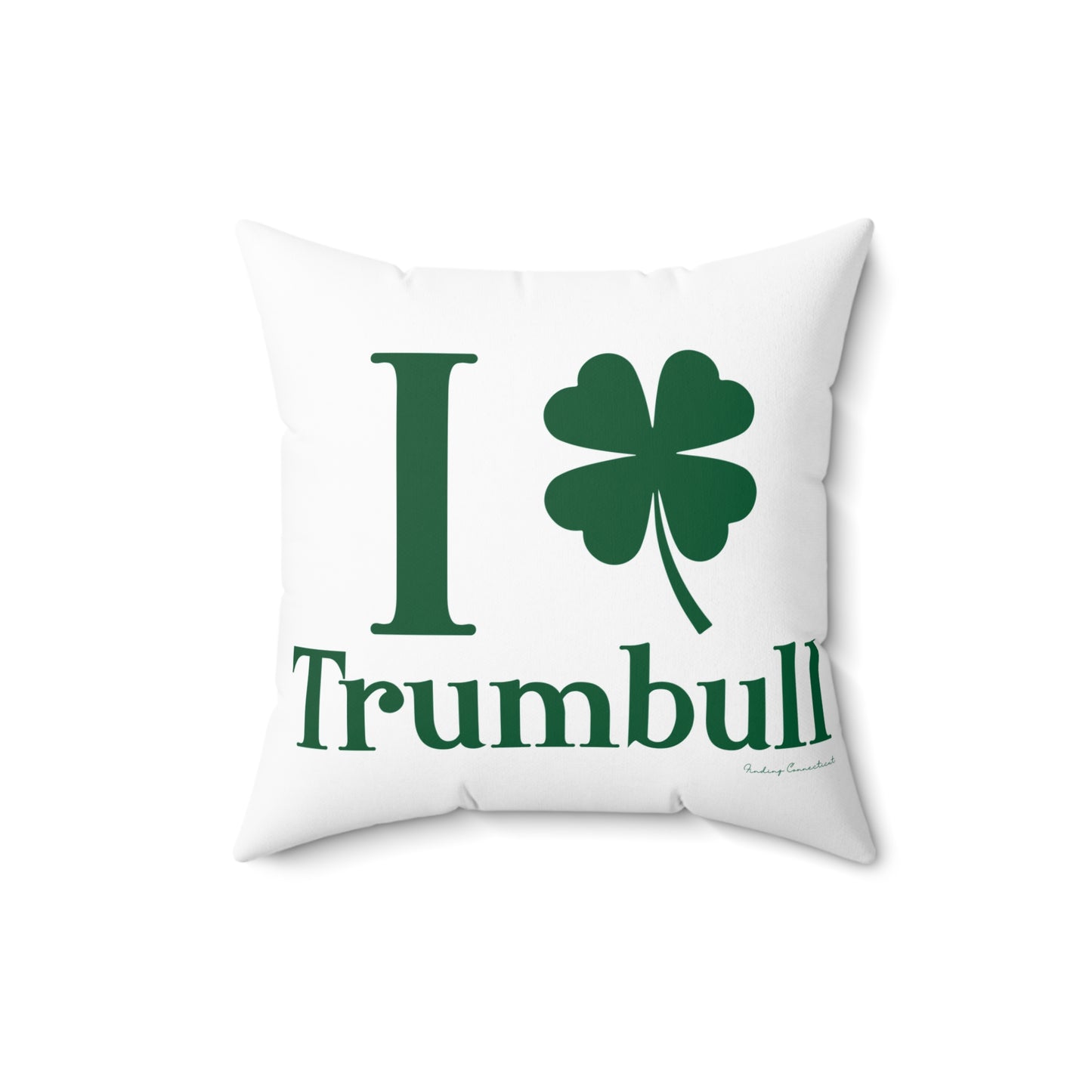 I Clover Trumbull Spun Polyester Square Pillow