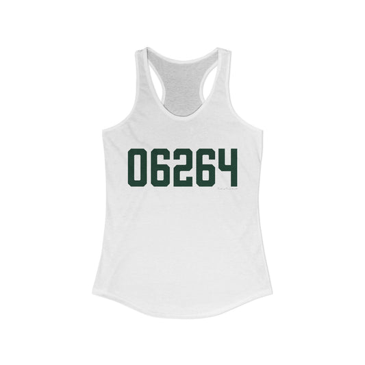 06264 Scotland Connecticut Zip Code Women's Ideal Racerback Tank Top