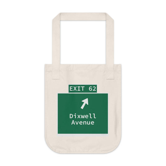 Vintage WCP Exit 62 Sign Organic Canvas Tote Bag
