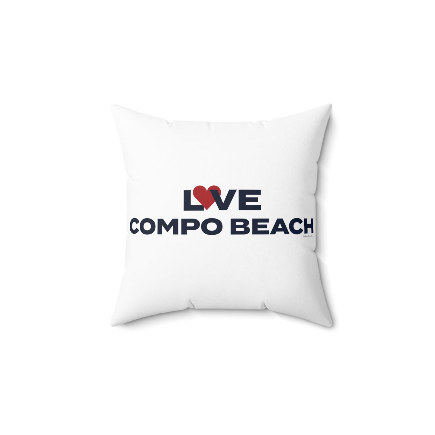 Love Compo Beach Spun Polyester Square Pillow