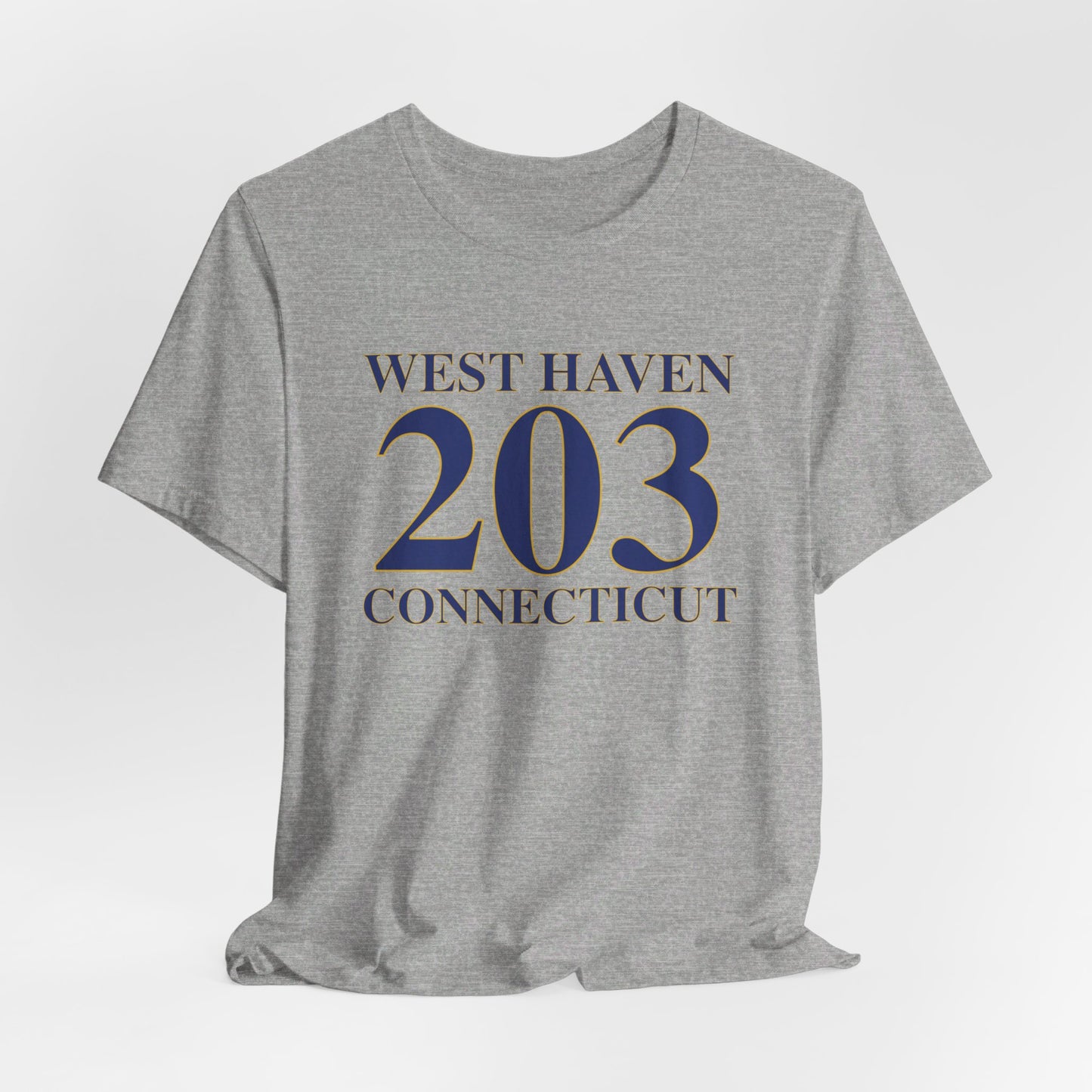 West Haven 203 Connecticut Unisex Jersey Short Sleeve Tee