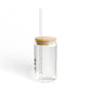 Brookfield Vision Glass Can with Straw and Lid, 16oz