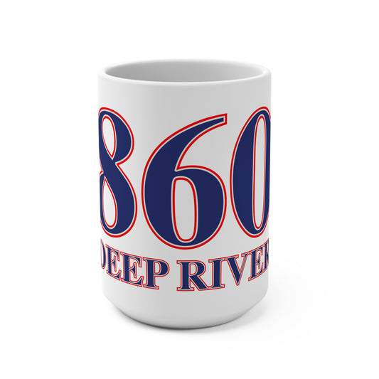 860 Deep River Red, White & Blue Mug 15oz