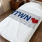 Newtown Love Velveteen Plush Blanket