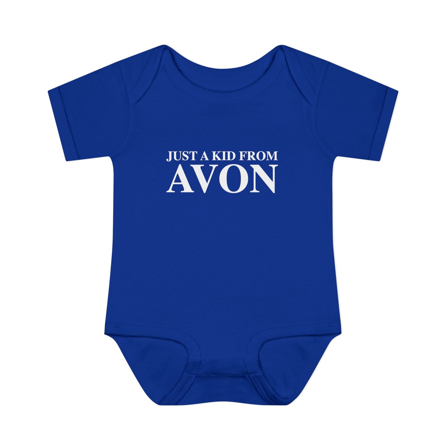 Just a kid from Avon Infant Baby Rib Bodysuit