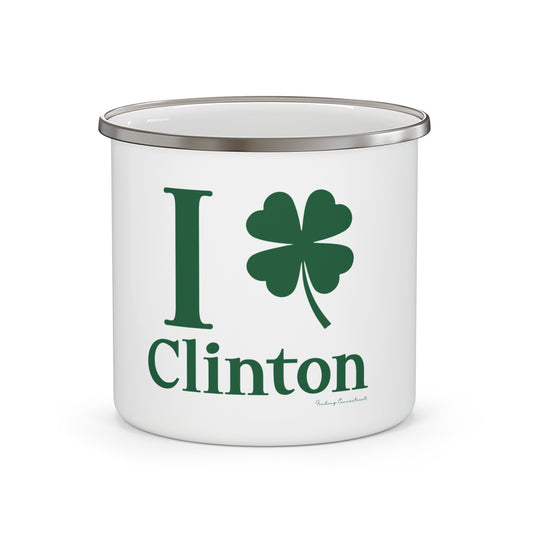 I Clover Clinton Enamel Camping Mug