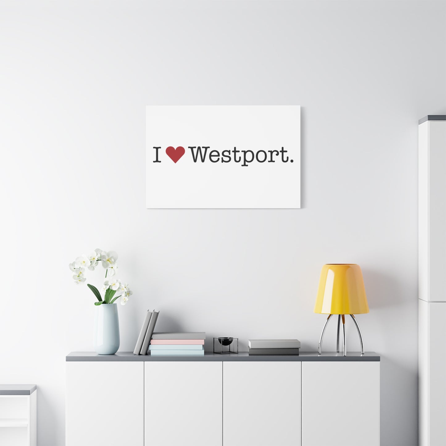 I Heart Westport. Matte Canvas, Stretched, 1.25"