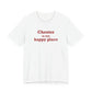 Chester is My Happy Place Unisex Jersey Short Sleeve T-Shirt