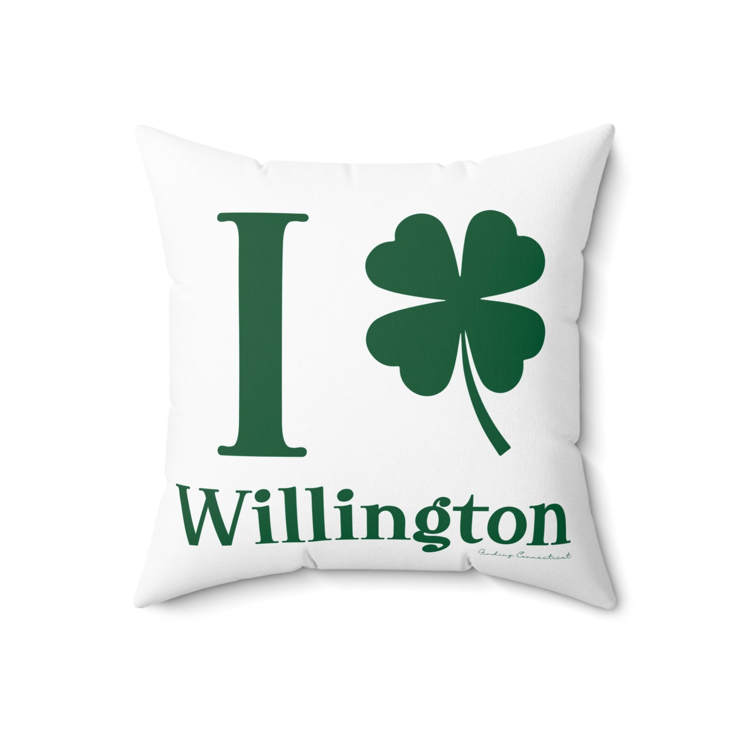 I Clover Willington Spun Polyester Square Pillow