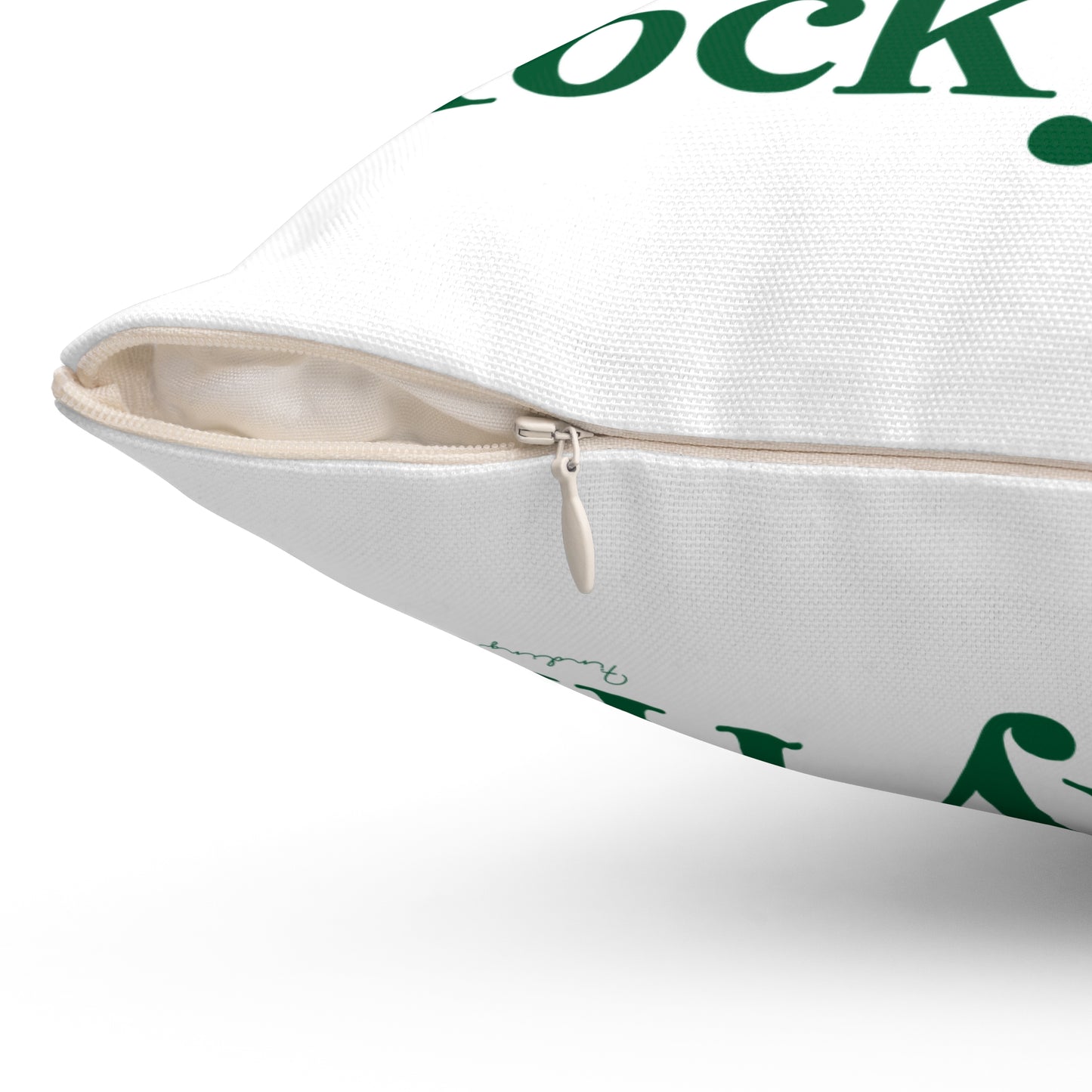 I Clover Rocky Hill Spun Polyester Square Pillow