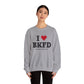I Heart BKFD Unisex Heavy Blend™ Crewneck Sweatshirt