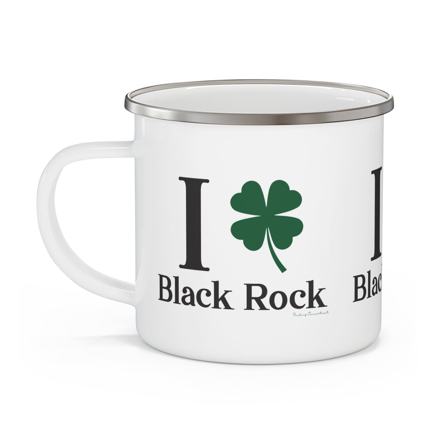I Clover Black Rock Enamel Camping Mug