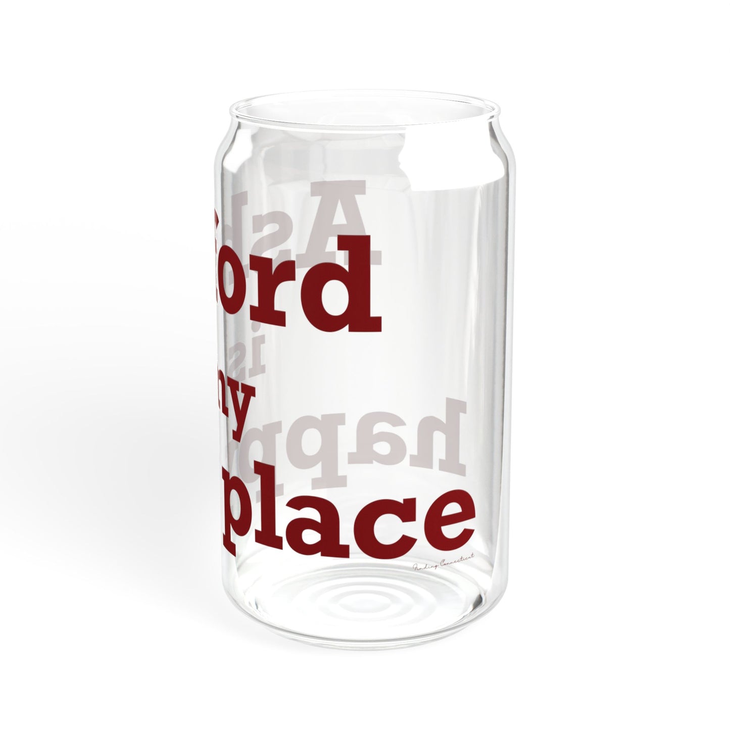 Ashford is My Happy Place Sipper Glass, 16oz