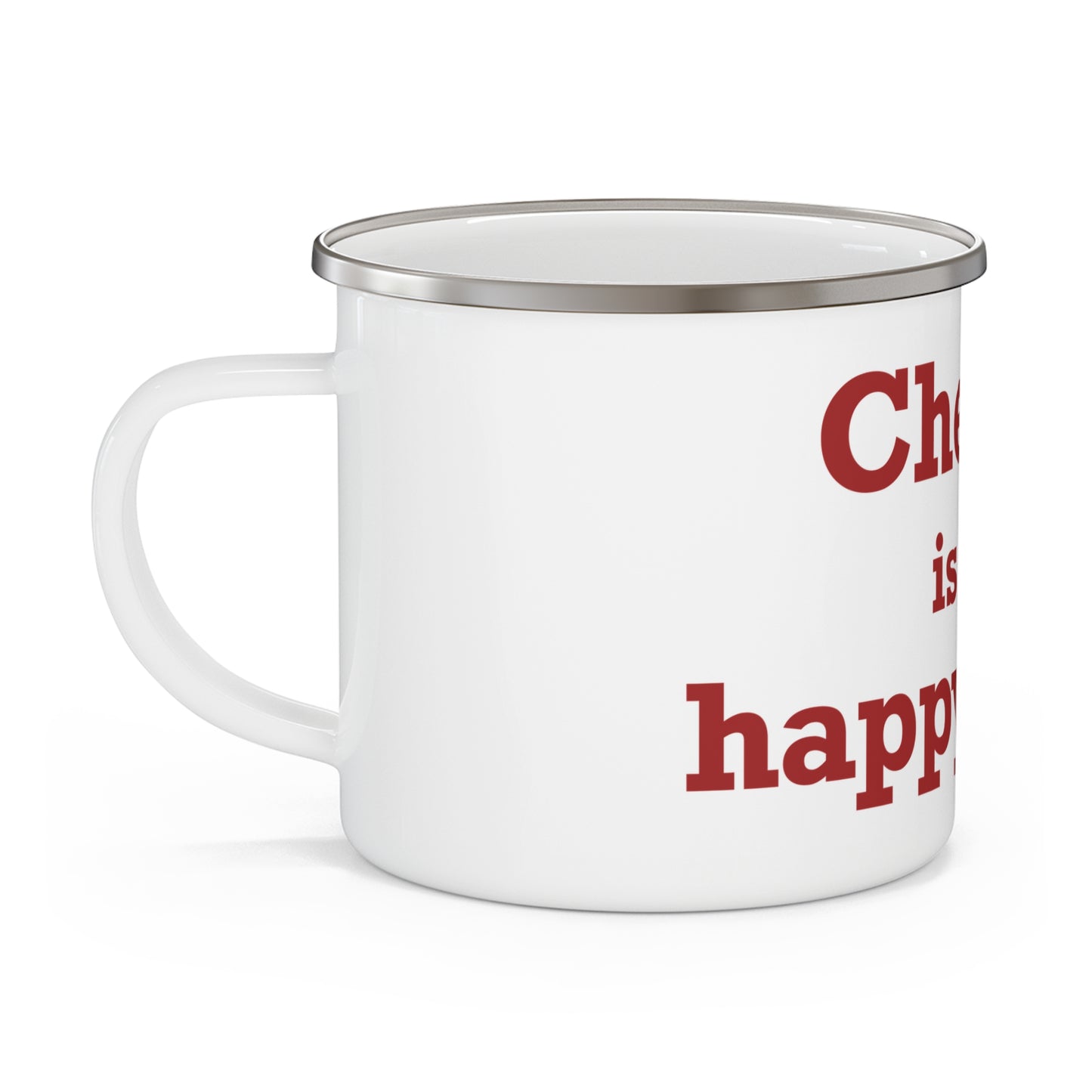 Chester is My Happy Place Enamel Camping Mug