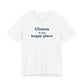 Clinton is My Happy Place Unisex Jersey Short Sleeve T-Shirt