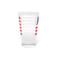 Hebron Connecticut Flag Pint Glass, 16oz