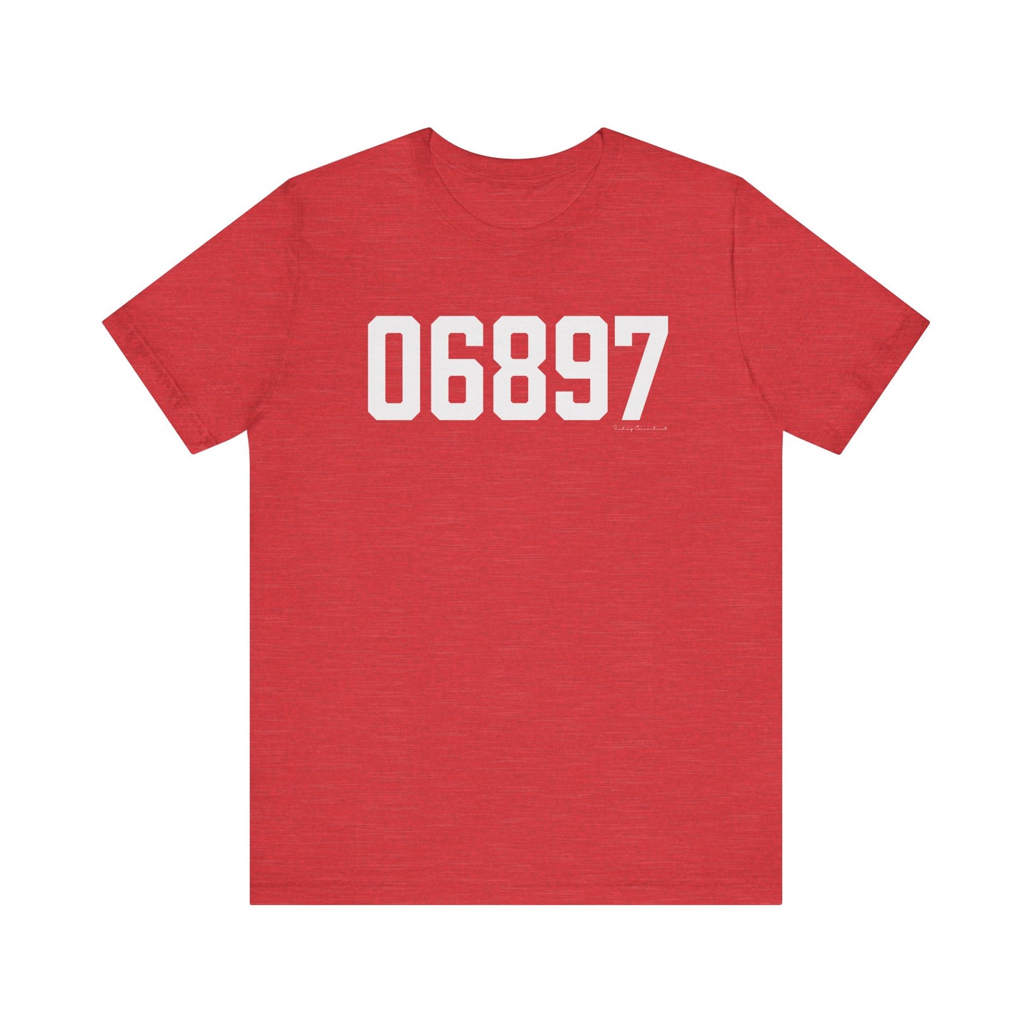 06897 Wilton CT Zip Code Unisex Jersey Short Sleeve T-Shirt