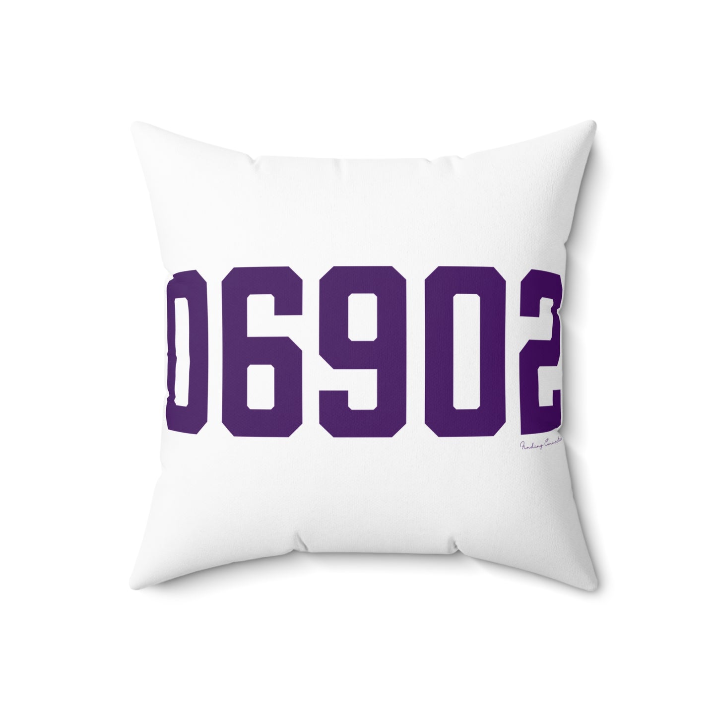 06902 Stamford Connecticut Zip Code Spun Polyester Square Pillow