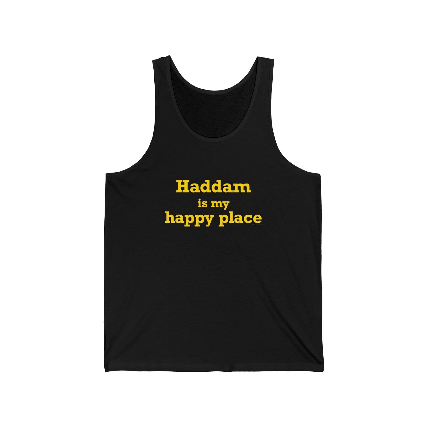 Haddam is My Happy Place Unisex Jersey Tank Top
