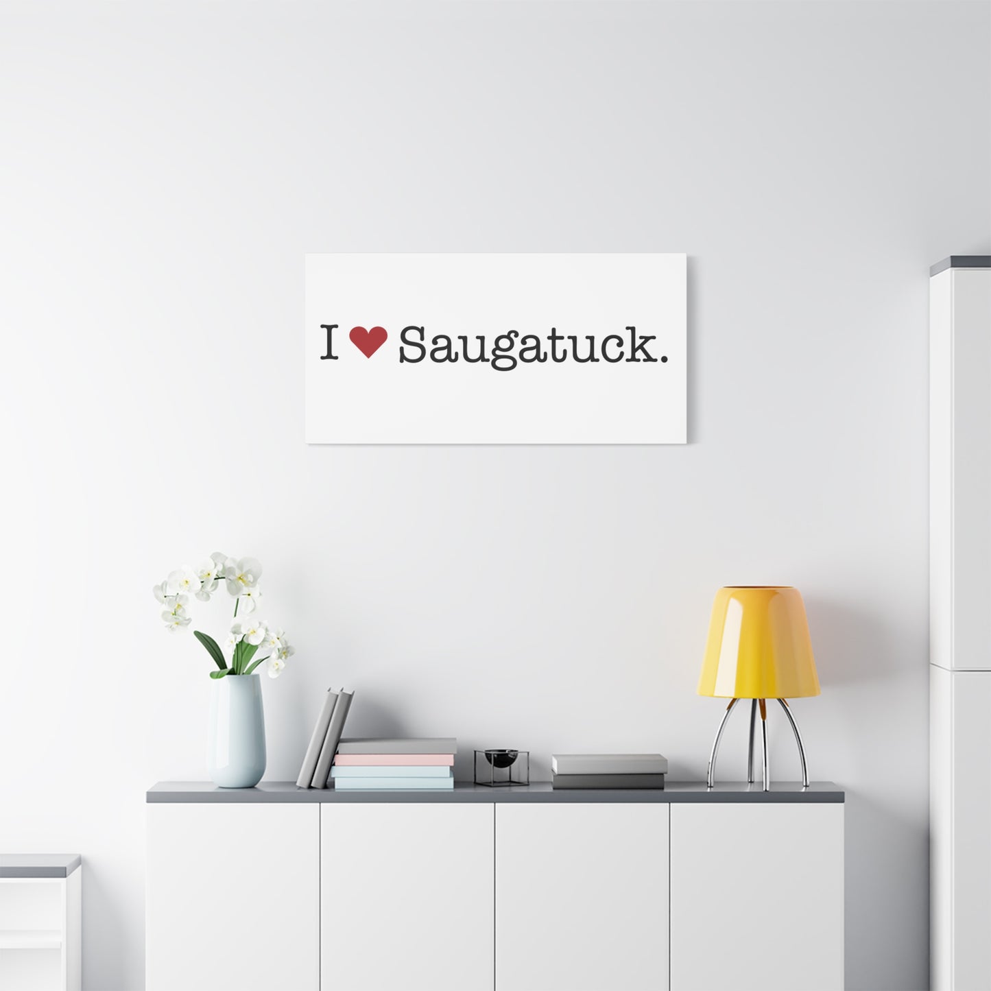 I Heart Saugatuck. Matte Canvas, Stretched, 1.25"