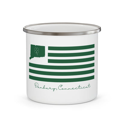 Danbury Connecticut St Patrick’s Day Flag Enamel Camping Mug