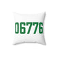 06776 New Milford Connecticut Zip Code Polyester Square Pillow