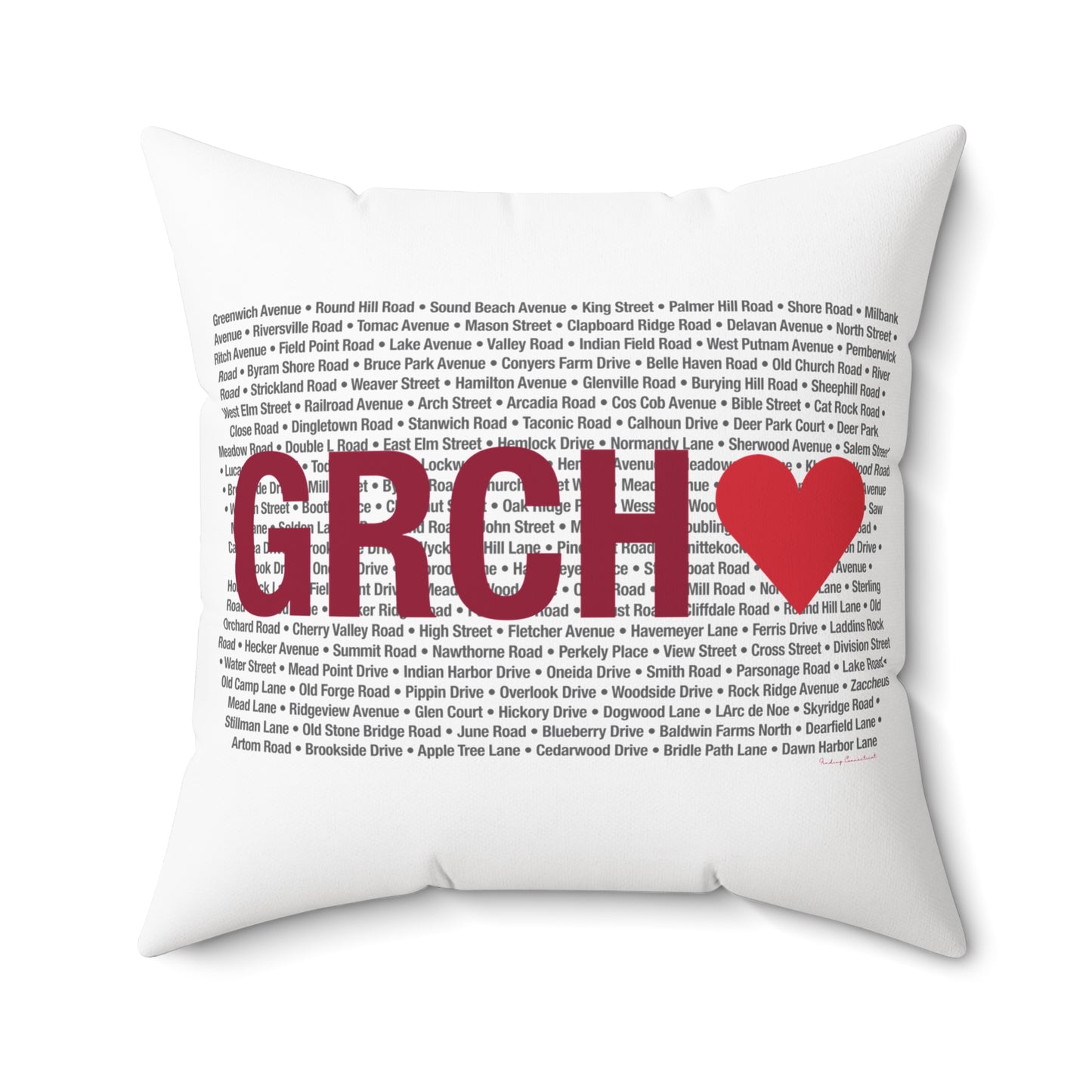 Greenwich Love Spun Polyester Square Pillow