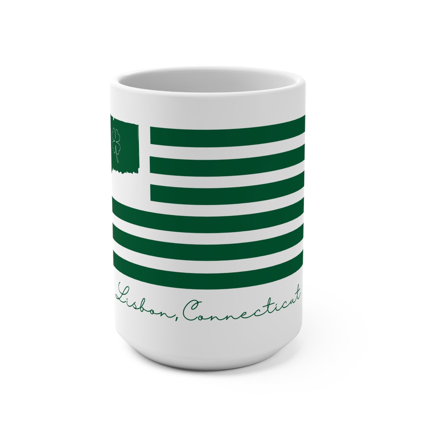 Lisbon Connecticut St. Patrick’s Day Flag Mug 15oz