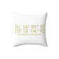 Trumbull Coordinates Spun Polyester Square Pillow