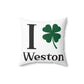 I Clover Weston Spun Polyester Square Pillow