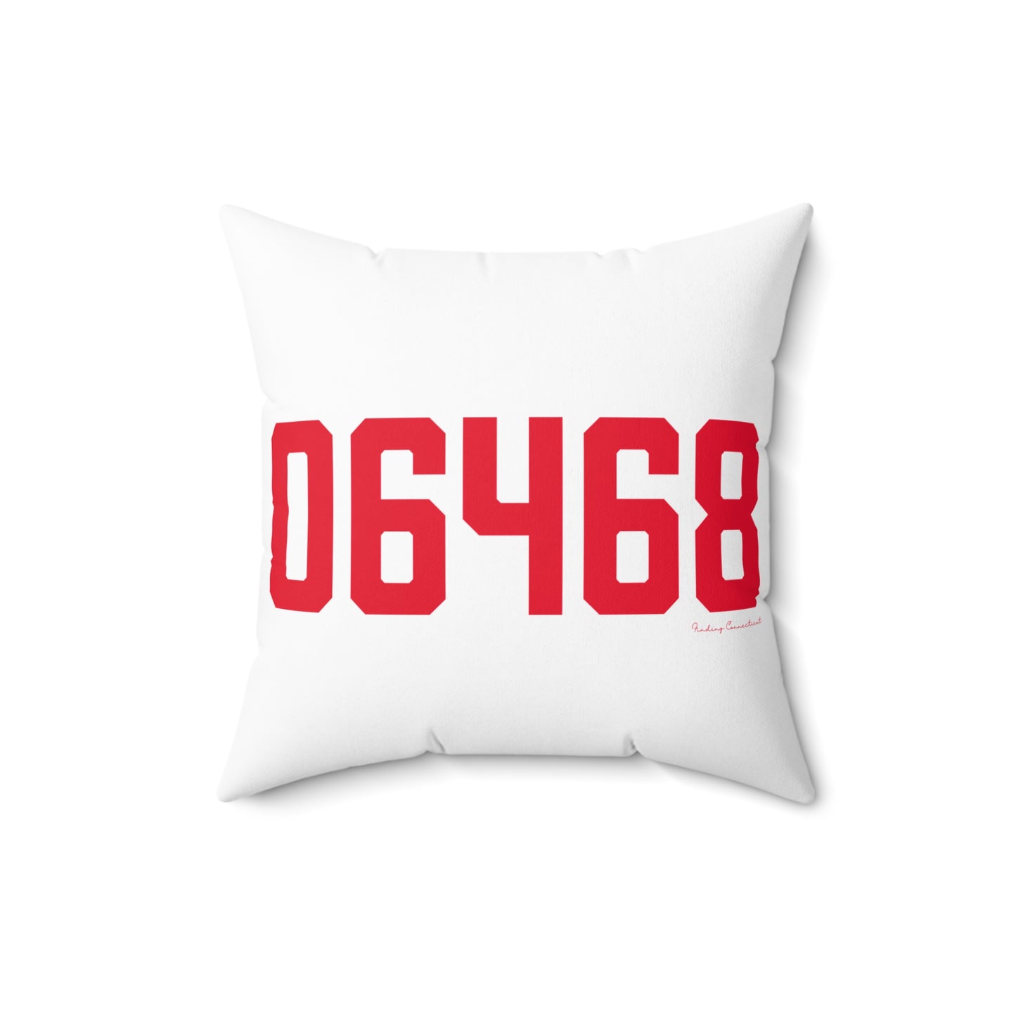 06468 Monroe Connecticut Zip Code Spun Polyester Square Pillow