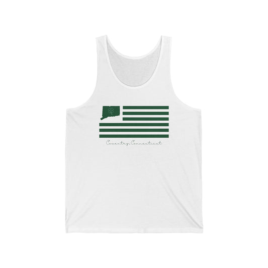 Coventry Connecticut St. Patrick’s Day Flag Unisex Jersey Tank Top