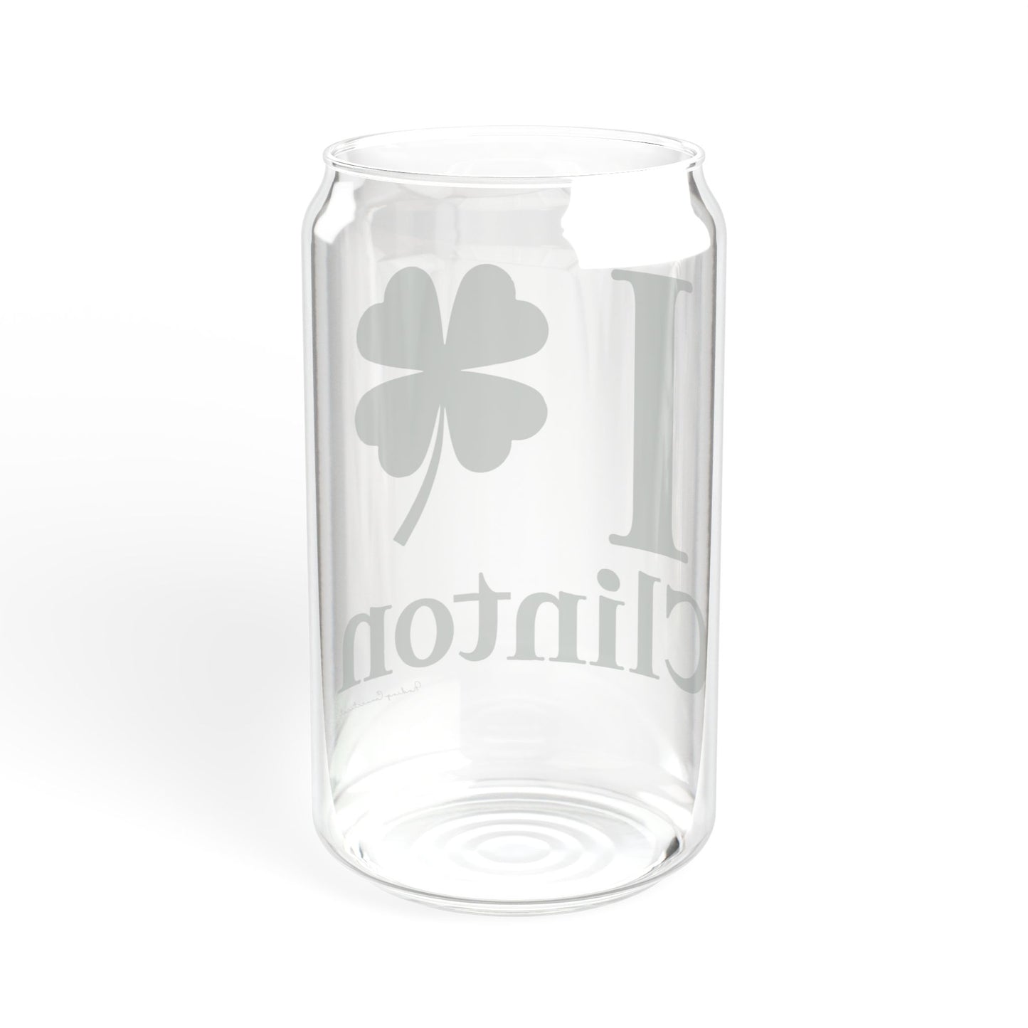 I Clover Clinton Sipper Glass, 16oz