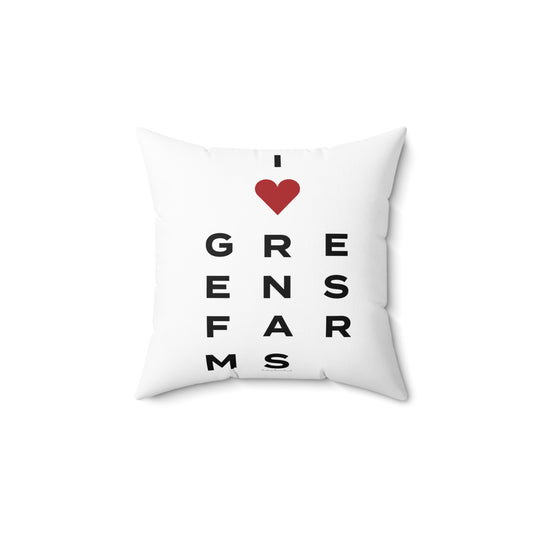 Greens Farms Vision Spun Polyester Square Pillow