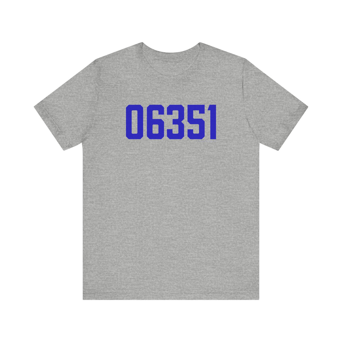 06351 Lisbon Connecticut Zip Code Unisex Jersey Short Sleeve T-Shirt