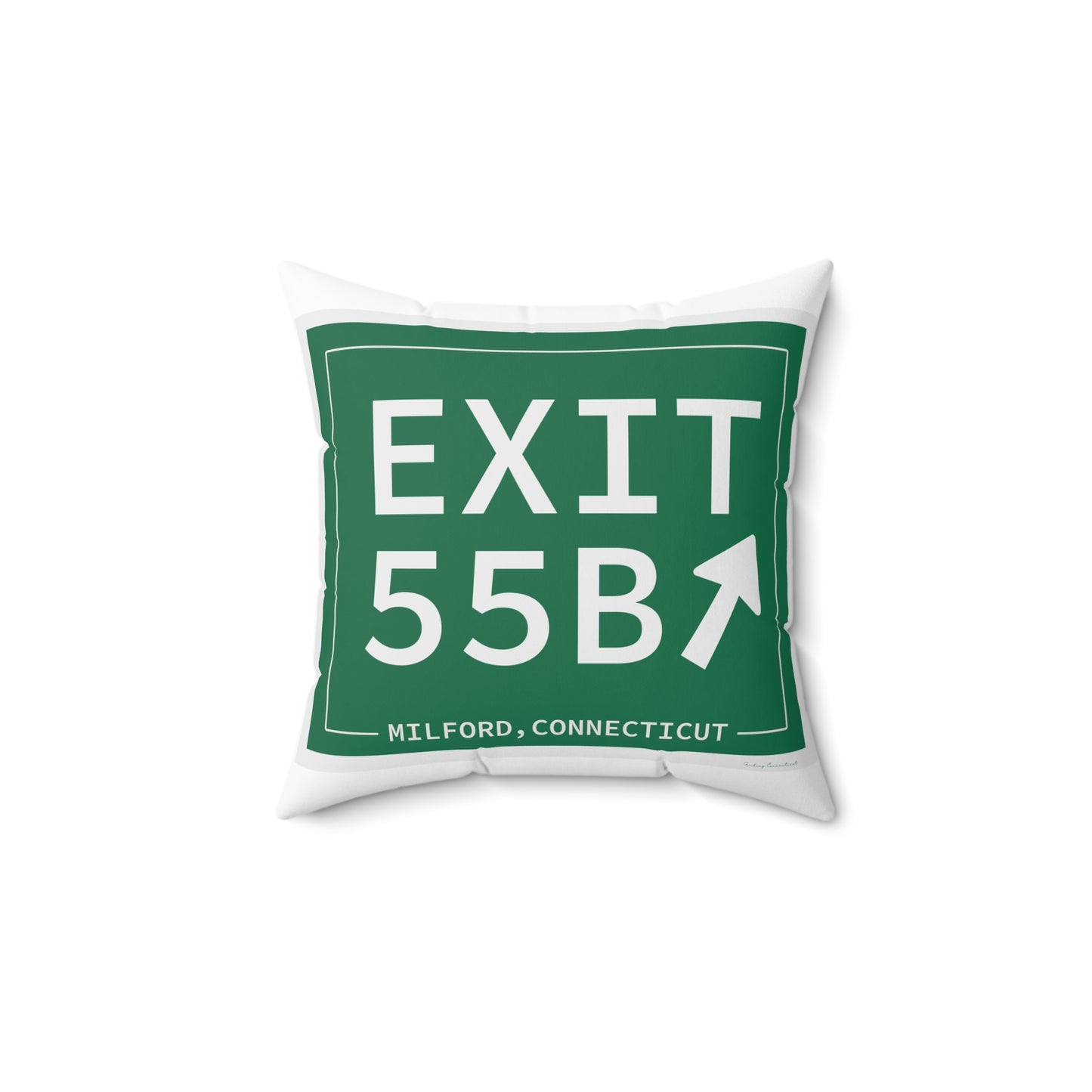 Vintage Exit 55B WCP Sign Spun Polyester Square Pillow