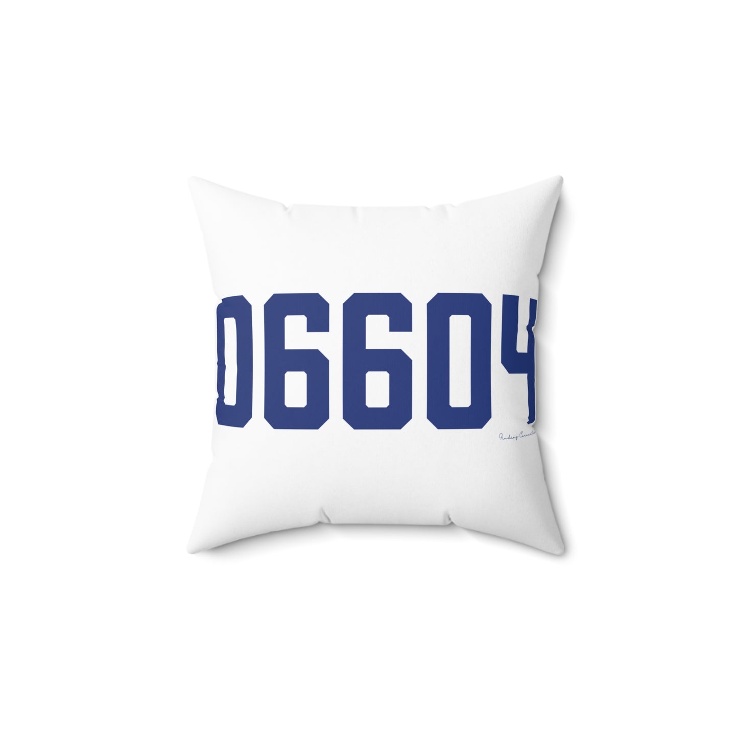 06604 Bridgeport Connecticut Zip Code Spun Polyester Square Pillow