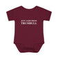 Just a kid from Trumbull  Infant Baby Rib Bodysuit