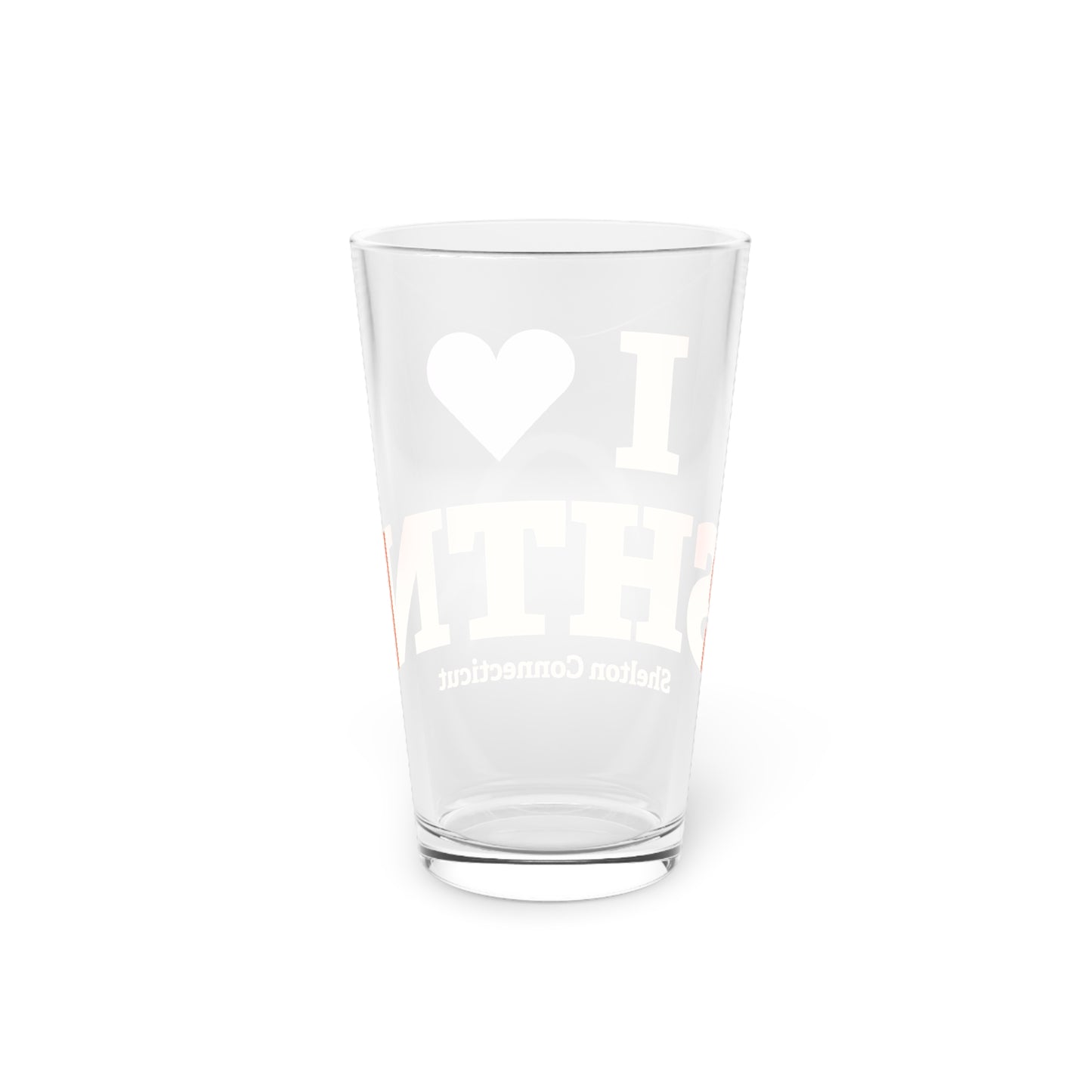 I Heart SHTN Pint Glass, 16oz