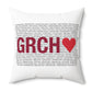 Greenwich Love Spun Polyester Square Pillow