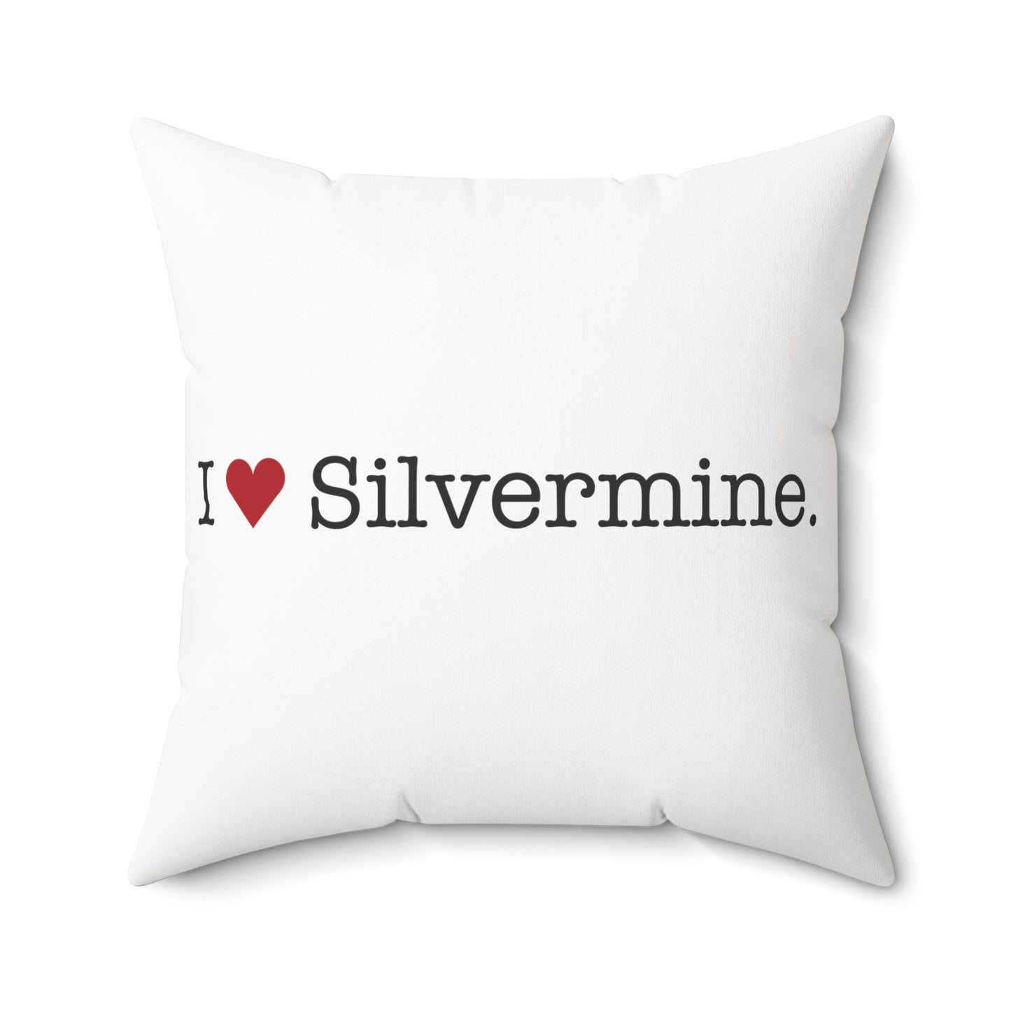 I Heart Silvermine. Spun Polyester Square Pillow