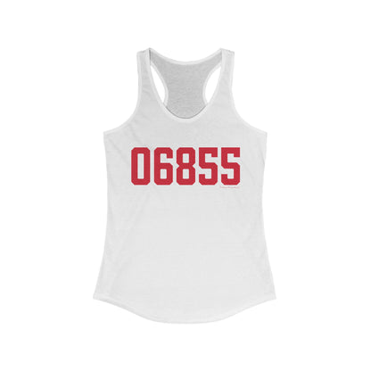 06855 Norwalk Connecticut Zip Code Women's Ideal Racerback Tank Top