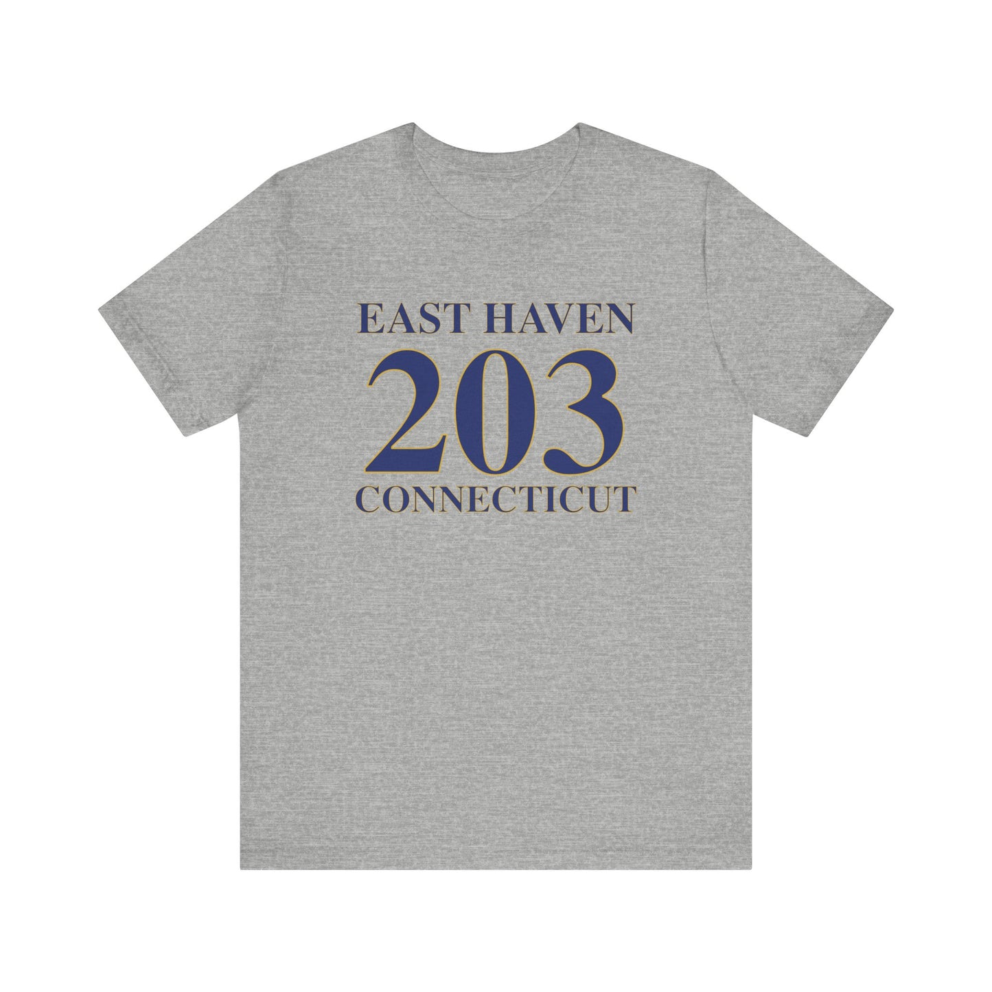 East Haven 203 Connecticut Unisex Jersey Short Sleeve Tee