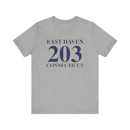 East Haven 203 Connecticut Unisex Jersey Short Sleeve Tee