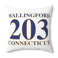 Wallingford 203 Connecticut Polyester Square Pillow