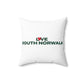 Love South Norwalk Spun Polyester Square Pillow