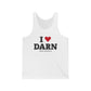 I Heart DARN Unisex Jersey Tank Top