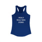I Really Really Miss Storrs Women's Ideal Racerback Tank Top
